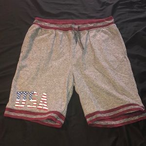 Brooklyn Clothing Brand USA themed sweat shorts